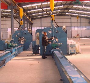 Buy 16m Length Autotmatic Welding Light Pole Production Line 4KW AC Motor online manufacture