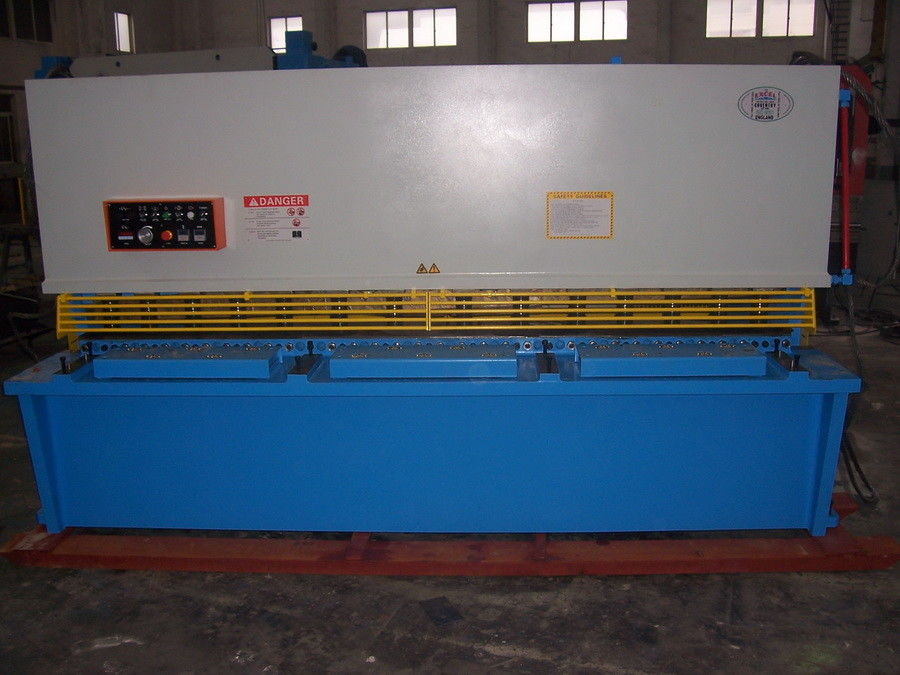 Motorized Hydraulic Metal Sheet Shearing Machine , Guillotine Shear Cutter