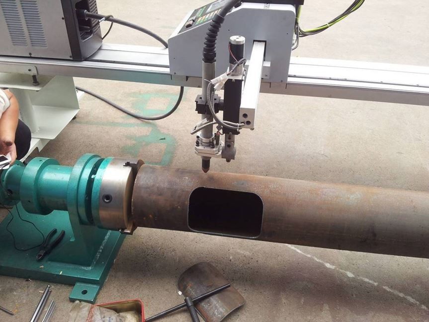 Galvanised Street Light Pole Production Line CNC Plasma Cutting Machine