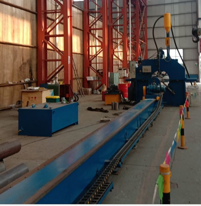 12M Light Pole Welding Machine Shut Welding Seam 3m/min With Gas Shield Welding